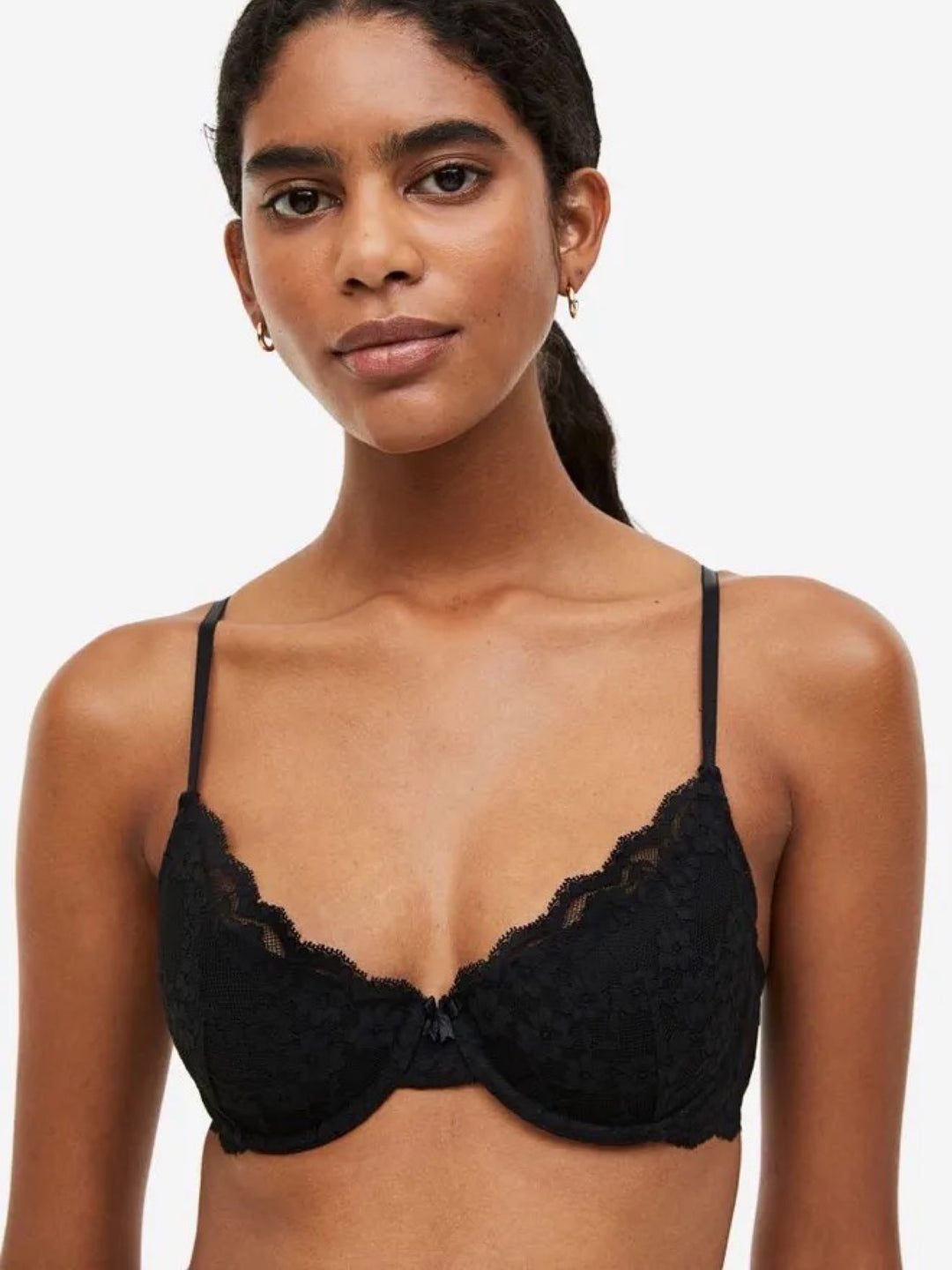 Padded Underwired Floral Lace Bra