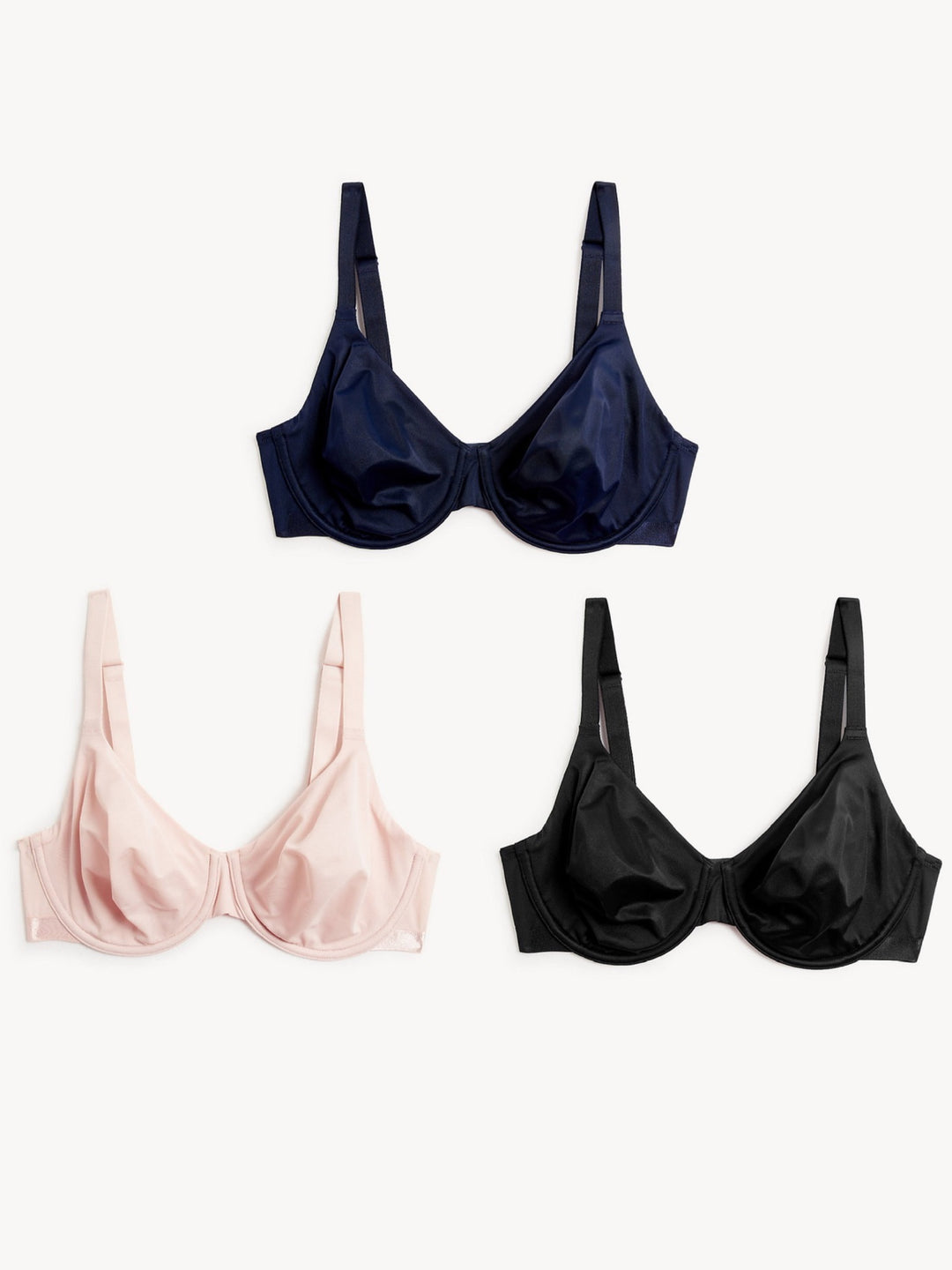3 pack Wired Full cup bras