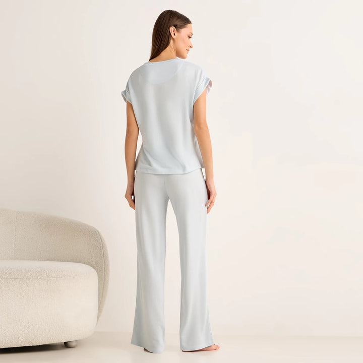Sleeve T-shirt & Trousers Pyjama Set