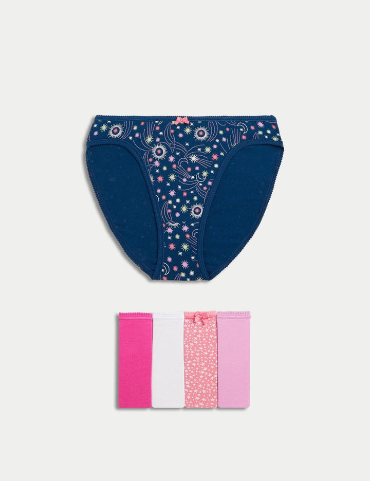5 pack Cotton High leg Briefs