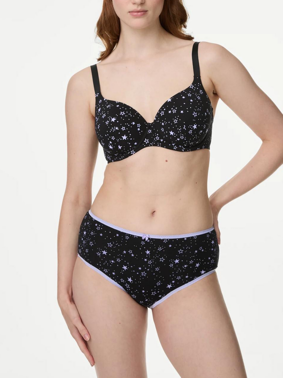 5 pack Cotton Mid Rise Shortie Briefs