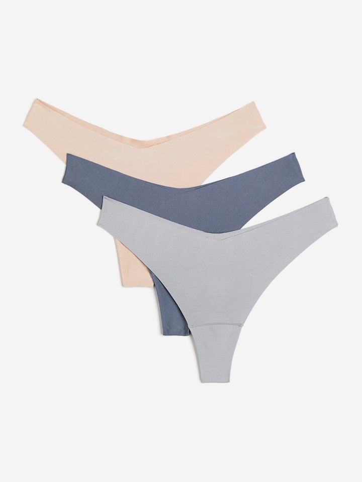 3 pack Seamless Thong Panties