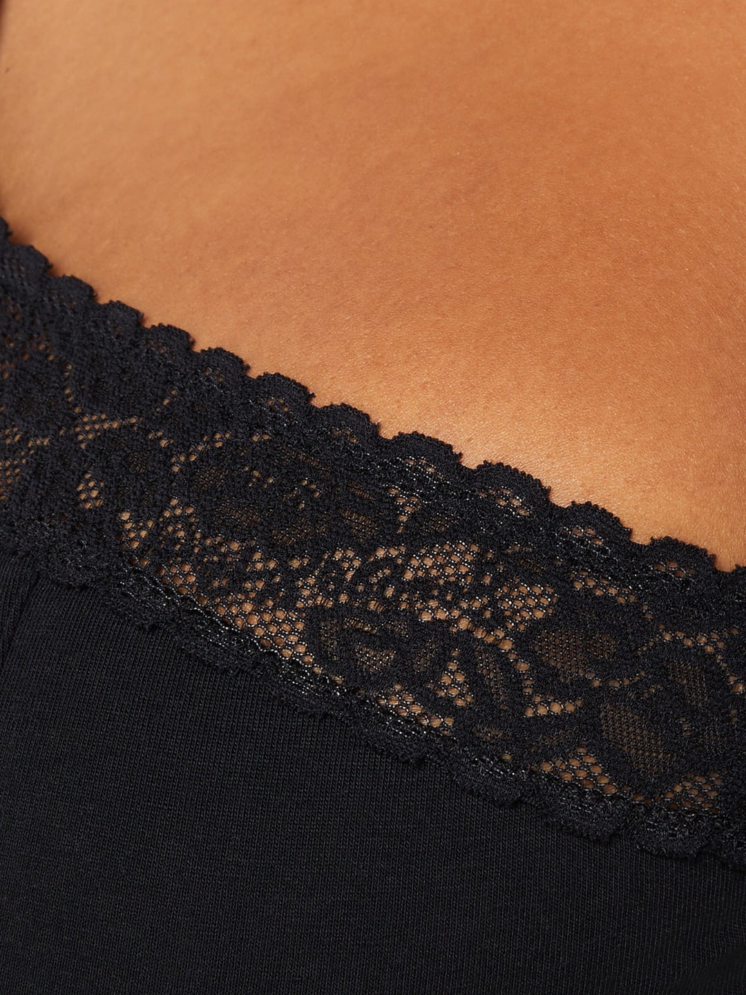 Cotton & Lace Unlined Bra