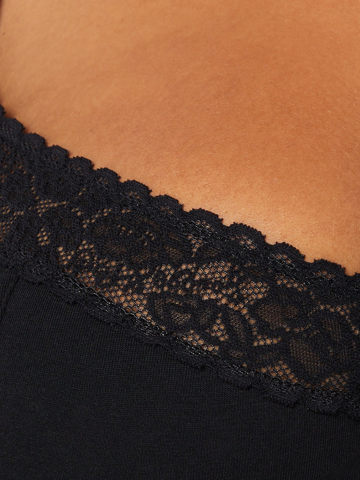 Cotton & Lace Unlined Bra