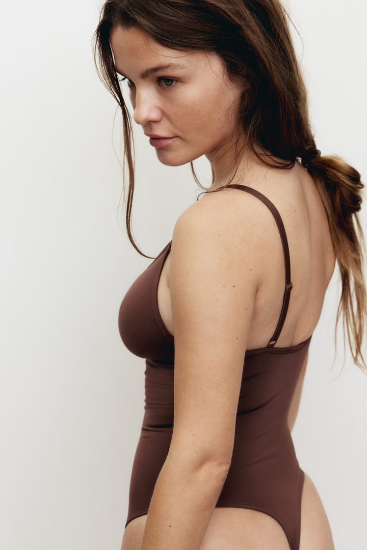 Stretchy & Sculpting Firm Shape Thong Body Suit