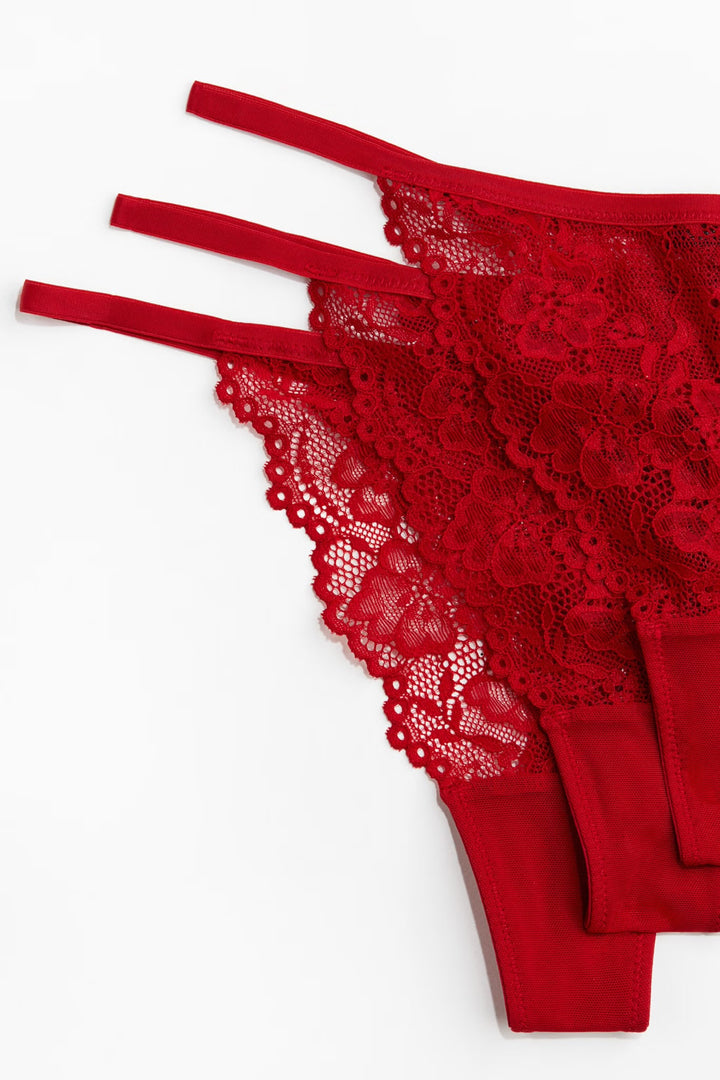 3-pack Lace Tanga Thong Briefs