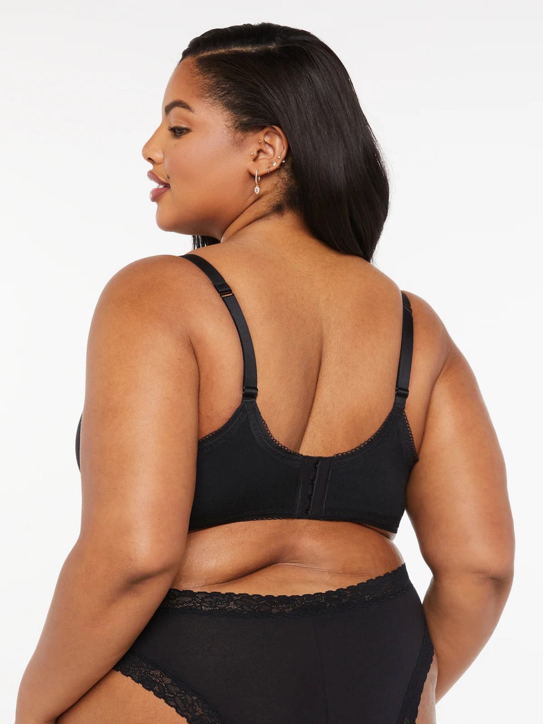 Cotton & Lace Unlined Bra