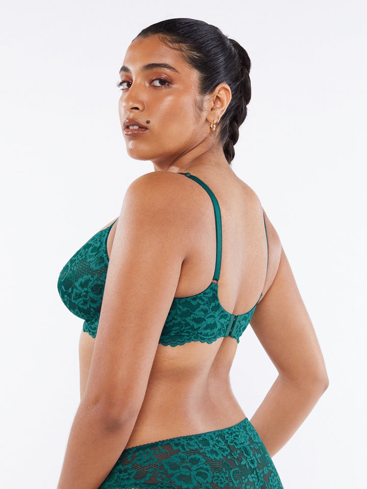 Floral Lace Unlined Bra