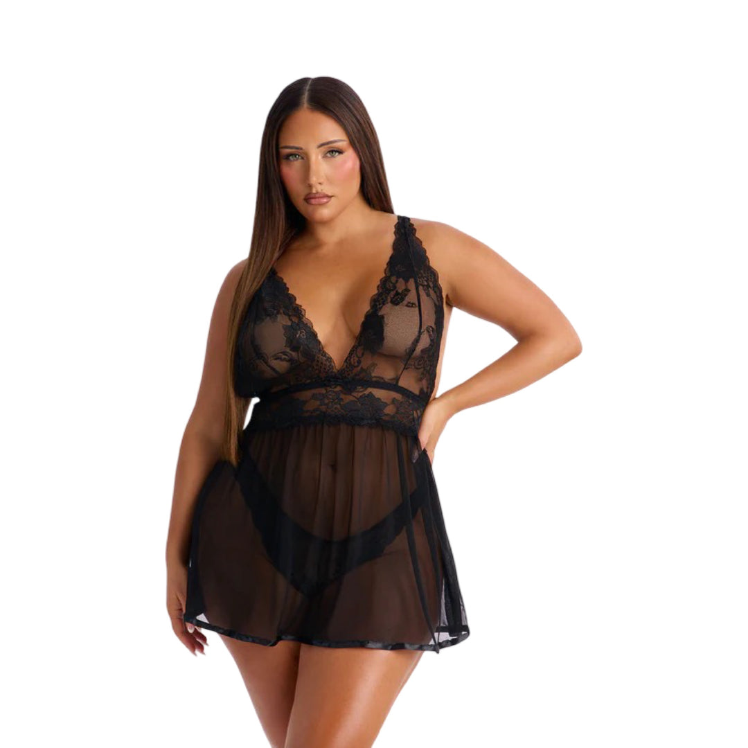 Sexy Lace Baby Doll Set