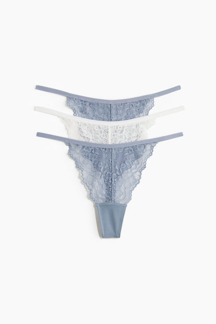 3-pack Lace Tanga Thong Briefs