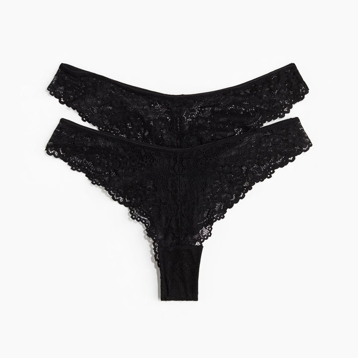 2 pack Lace Brazilian Briefs