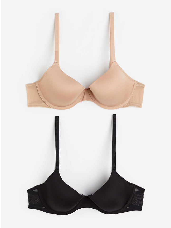2 pack Padded Underwired bras