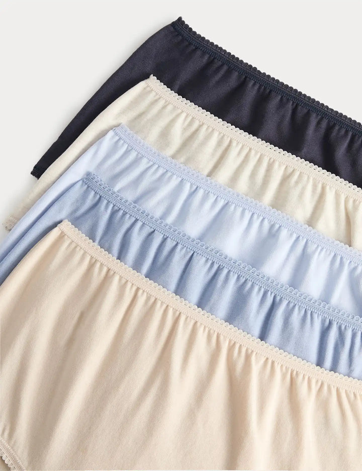 5 Pack Cotton Lycra® Full Briefs