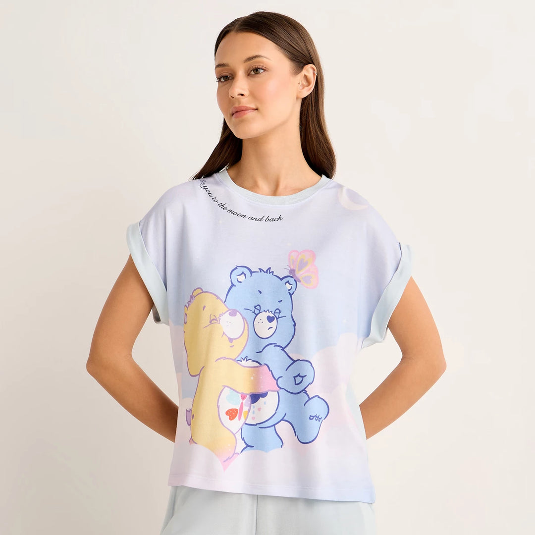 Sleeve T-shirt & Trousers Pyjama Set
