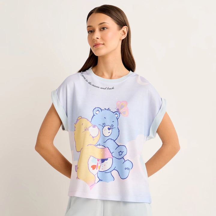 Sleeve T-shirt & Trousers Pyjama Set