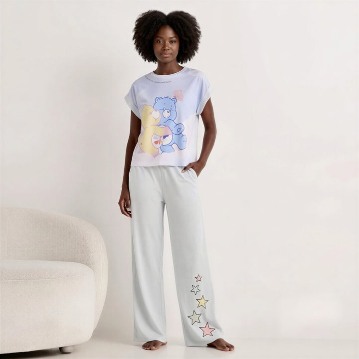 Sleeve T-shirt & Trousers Pyjama Set
