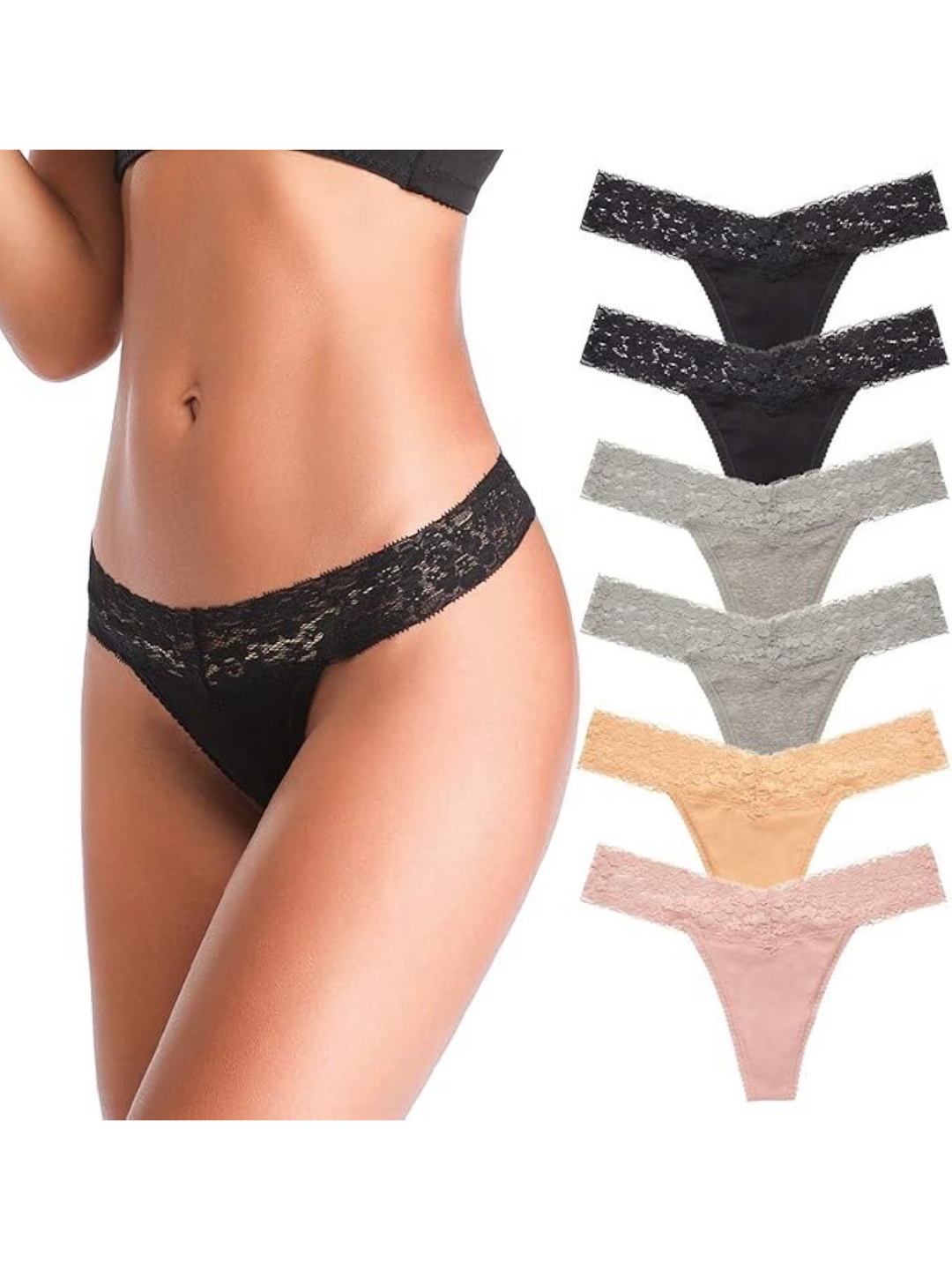 T back Cotton Thongs