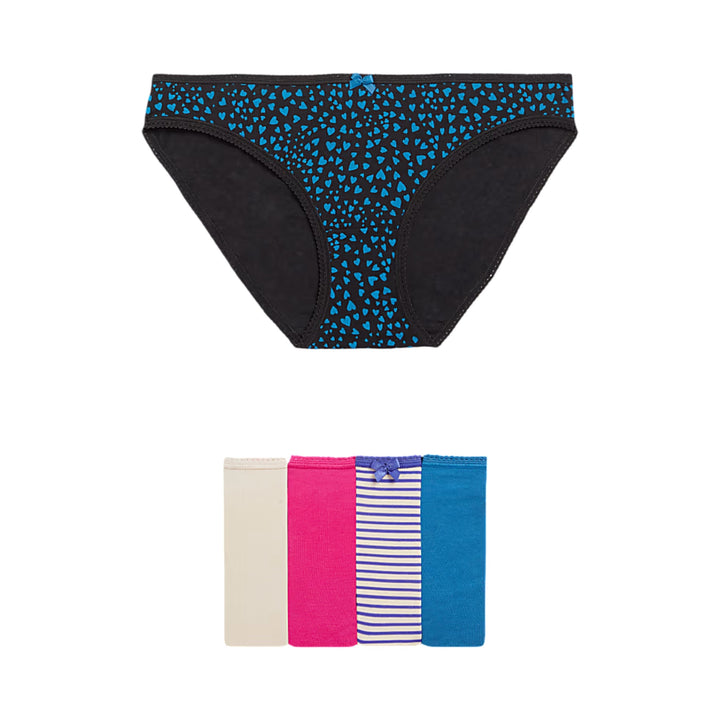 5 pack Cotton Lycra Bikini Knickers