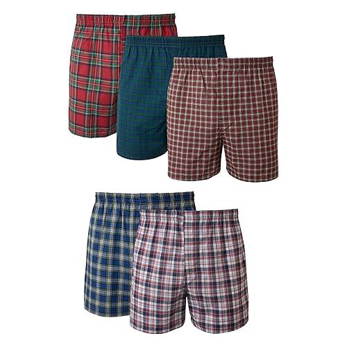 Hanes Men's 5-pack Comfort Flex Woven boxers