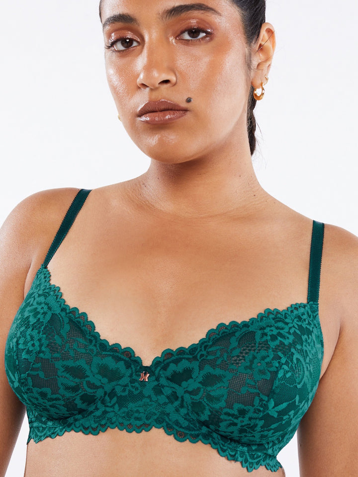 Floral Lace Unlined Bra