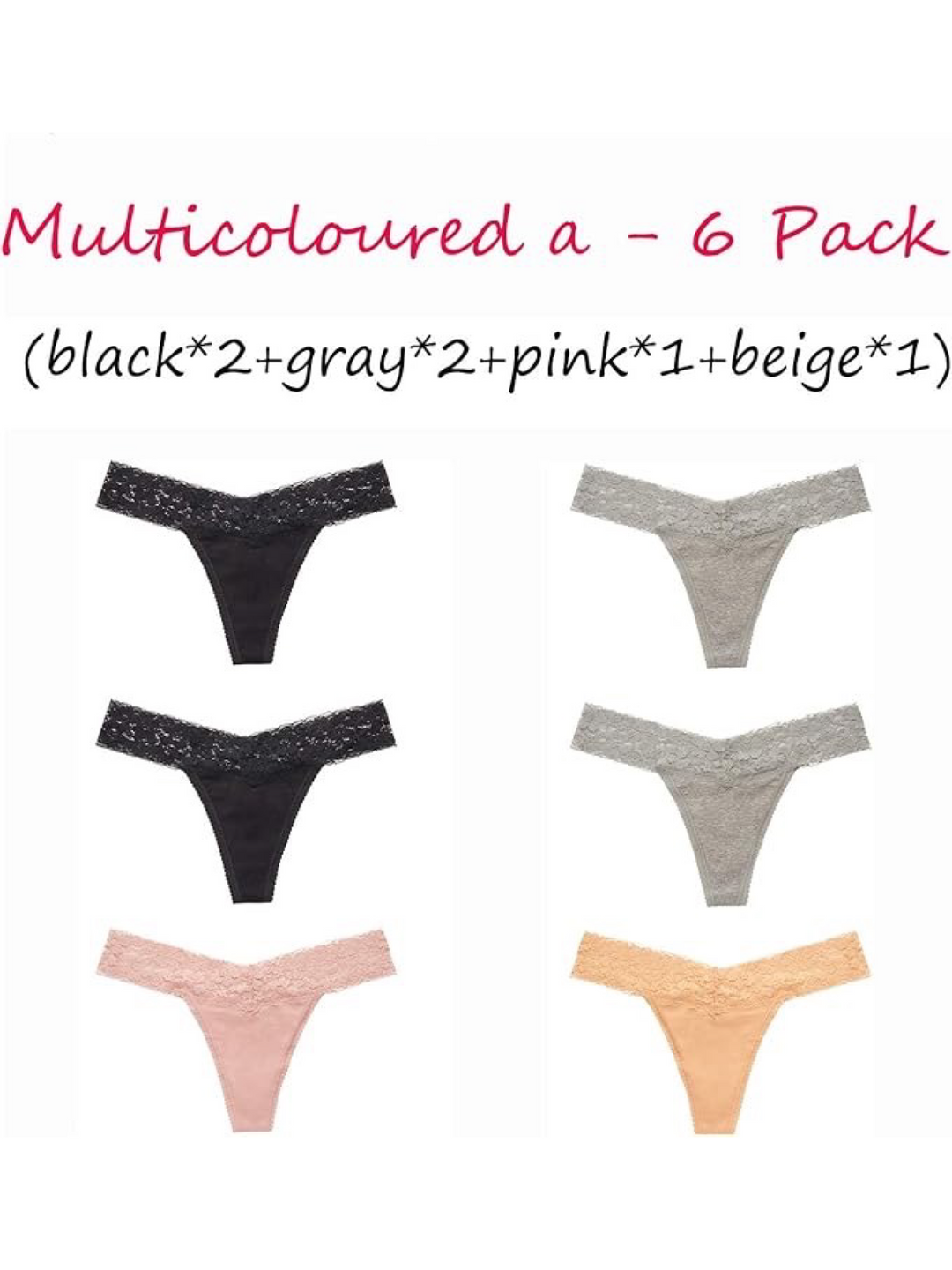 T back Cotton Thongs