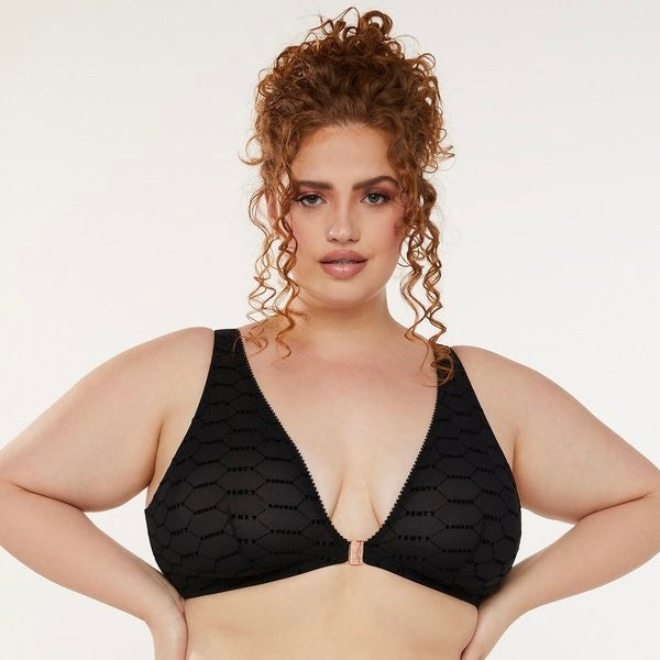 Flocked Logo Bralette