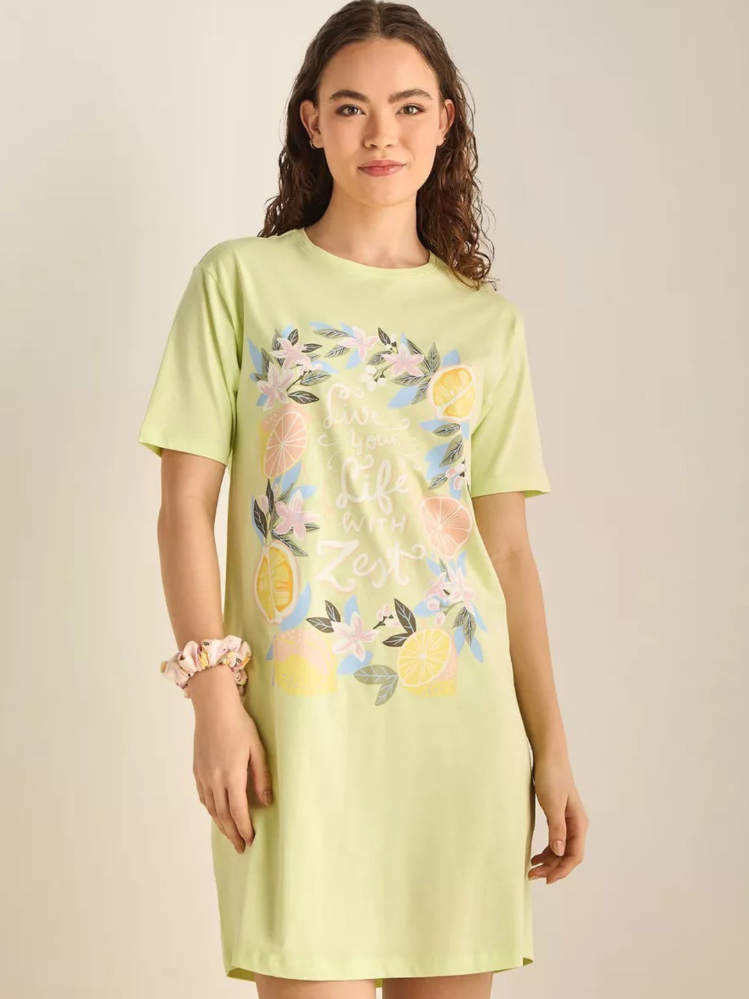 Floral Cotton Sleep Shirt