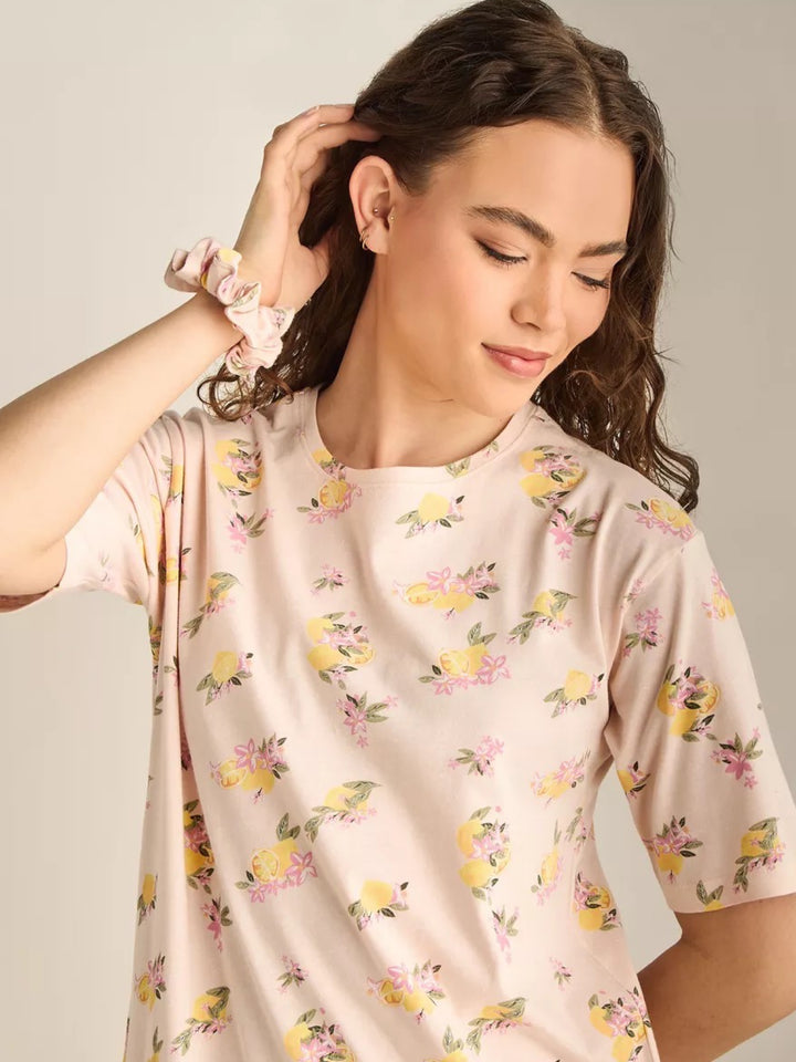 Floral Cotton Sleep Shirt