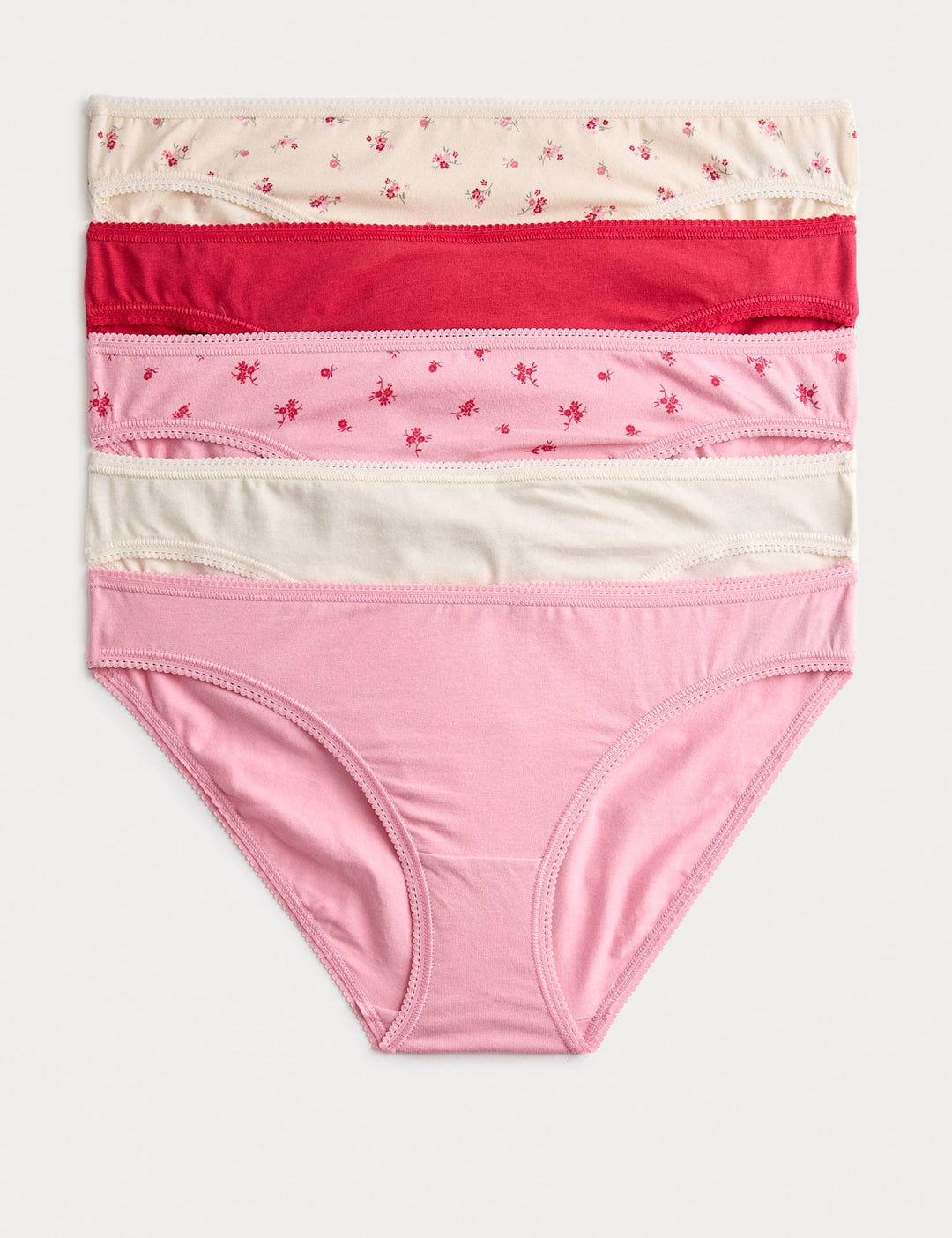 5 pack Cotton Lycra Bikini Knickers