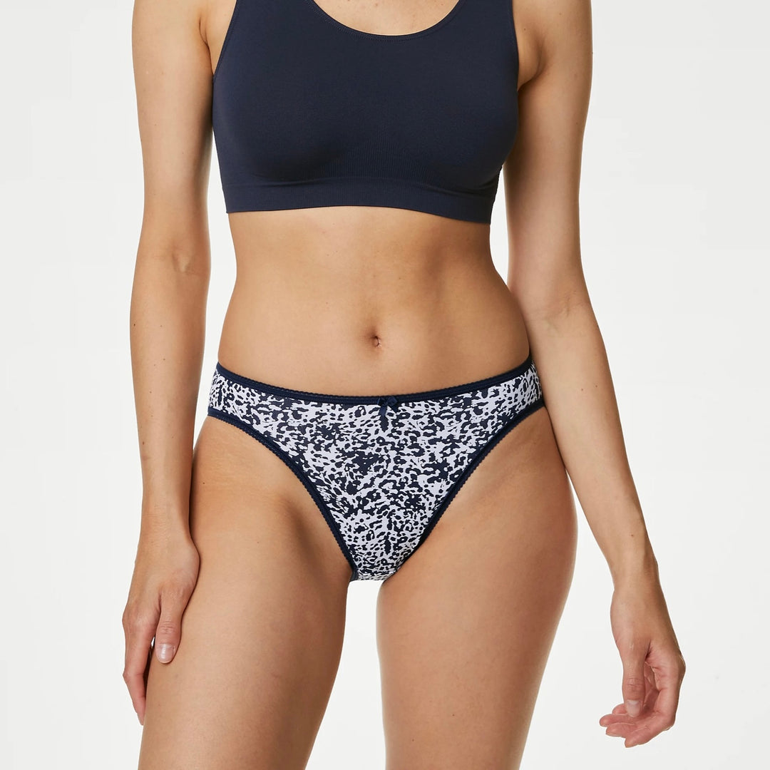 5 pack Cotton High leg Briefs