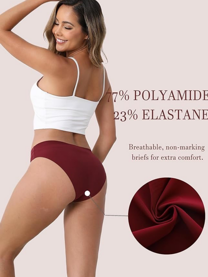 Mid waist Seamless Bikini PantiesA