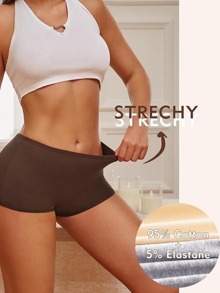 No VPL Cotton Boy Shorts