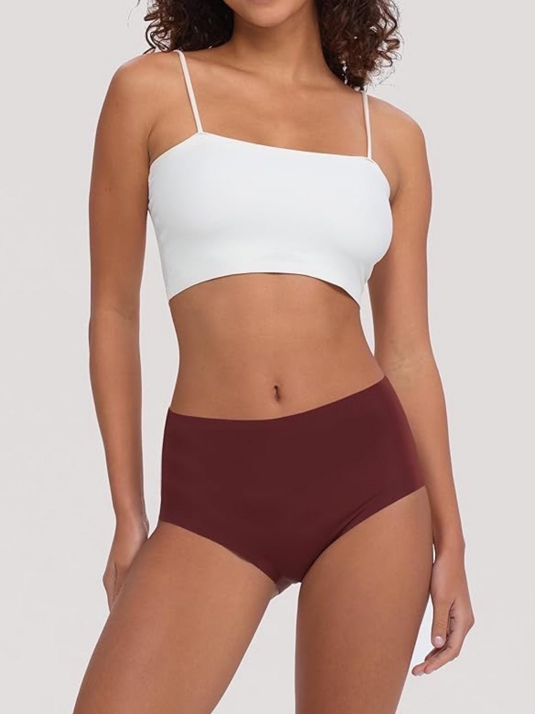 Scalloped High waist Bikini PantiesC