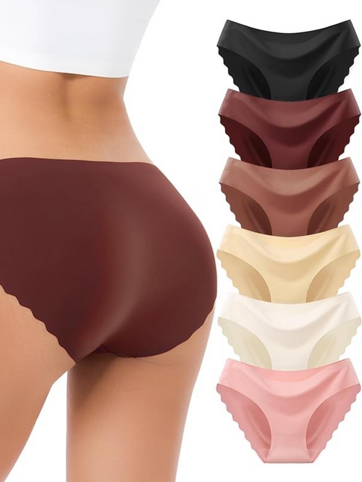 Scalloped High waist Bikini PantiesB