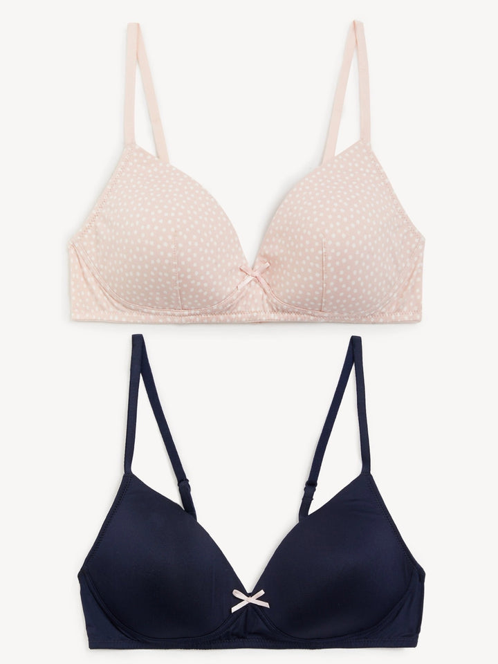2 pack Padded Full cup Bras