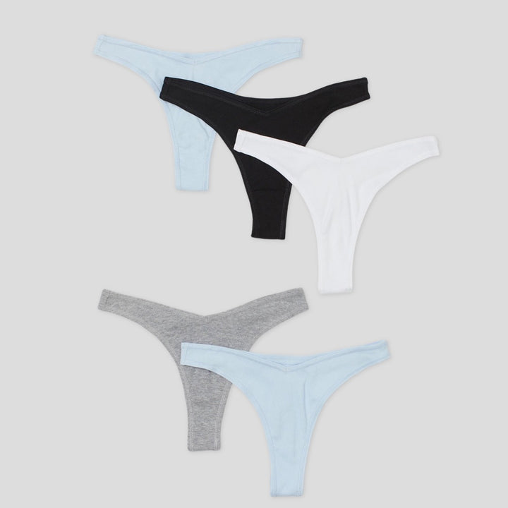 5-pack Ribbed Thong briefs