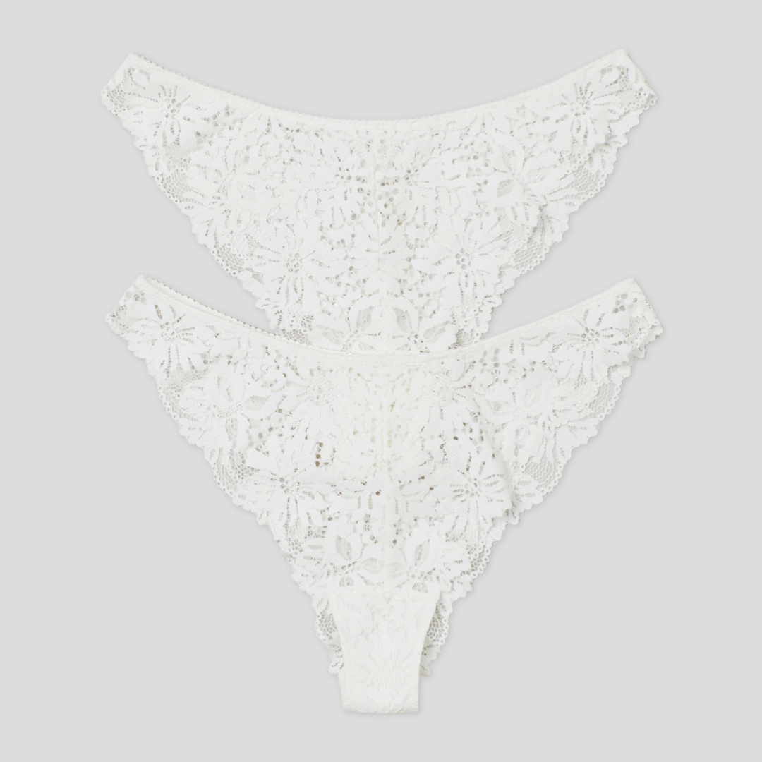 2 pack Lace Brazilian Briefs