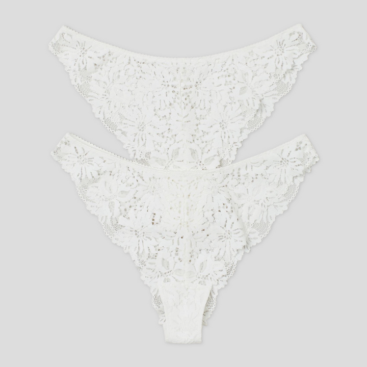2 pack Lace Brazilian Briefs