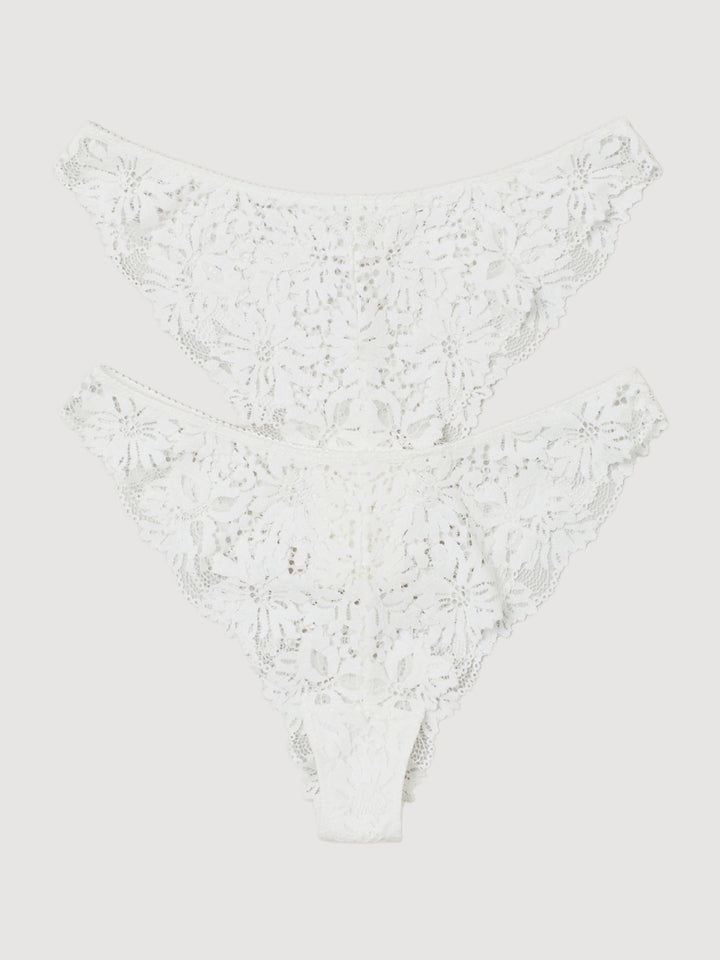 2 pack Lace Brazilian Briefs