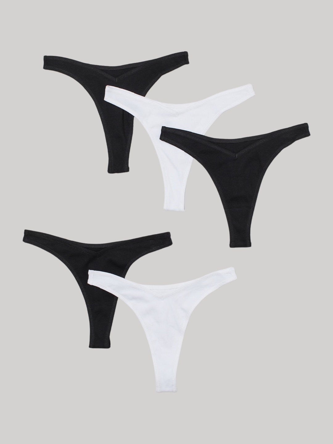 5-pack Ribbed Thong briefs