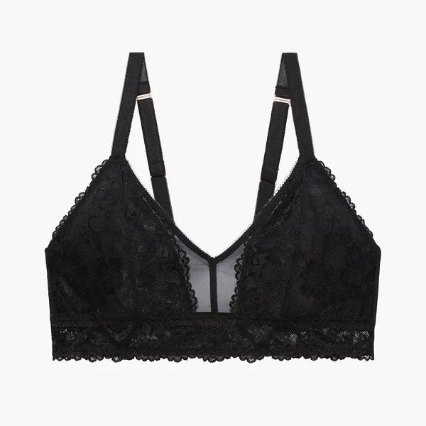 Floral Lace & Mesh Bralette