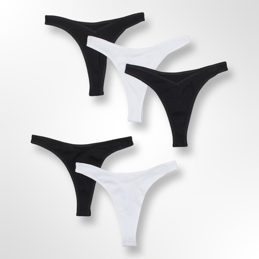 5-pack Ribbed Thong briefs