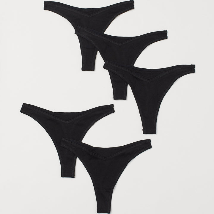 5-pack Ribbed Thong briefs