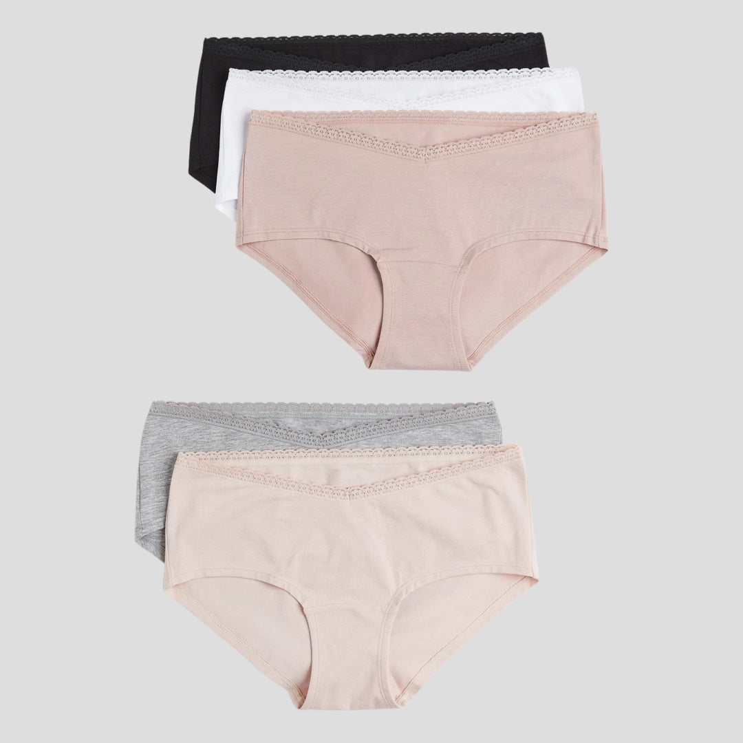 5 pack Maternity Hipster Panties